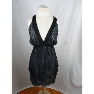 Marisak Women Sequin Silk Dress with Pockets